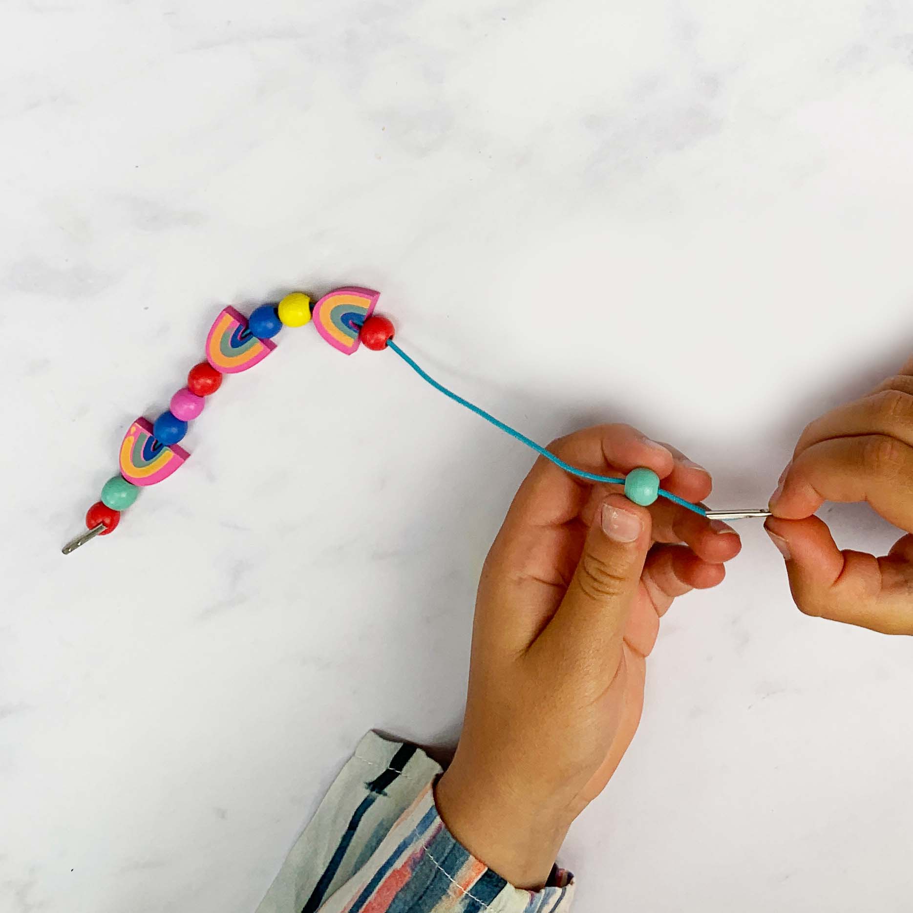 Rainbow & Flower Bracelet Making Kit - Makes 10 Bracelets
