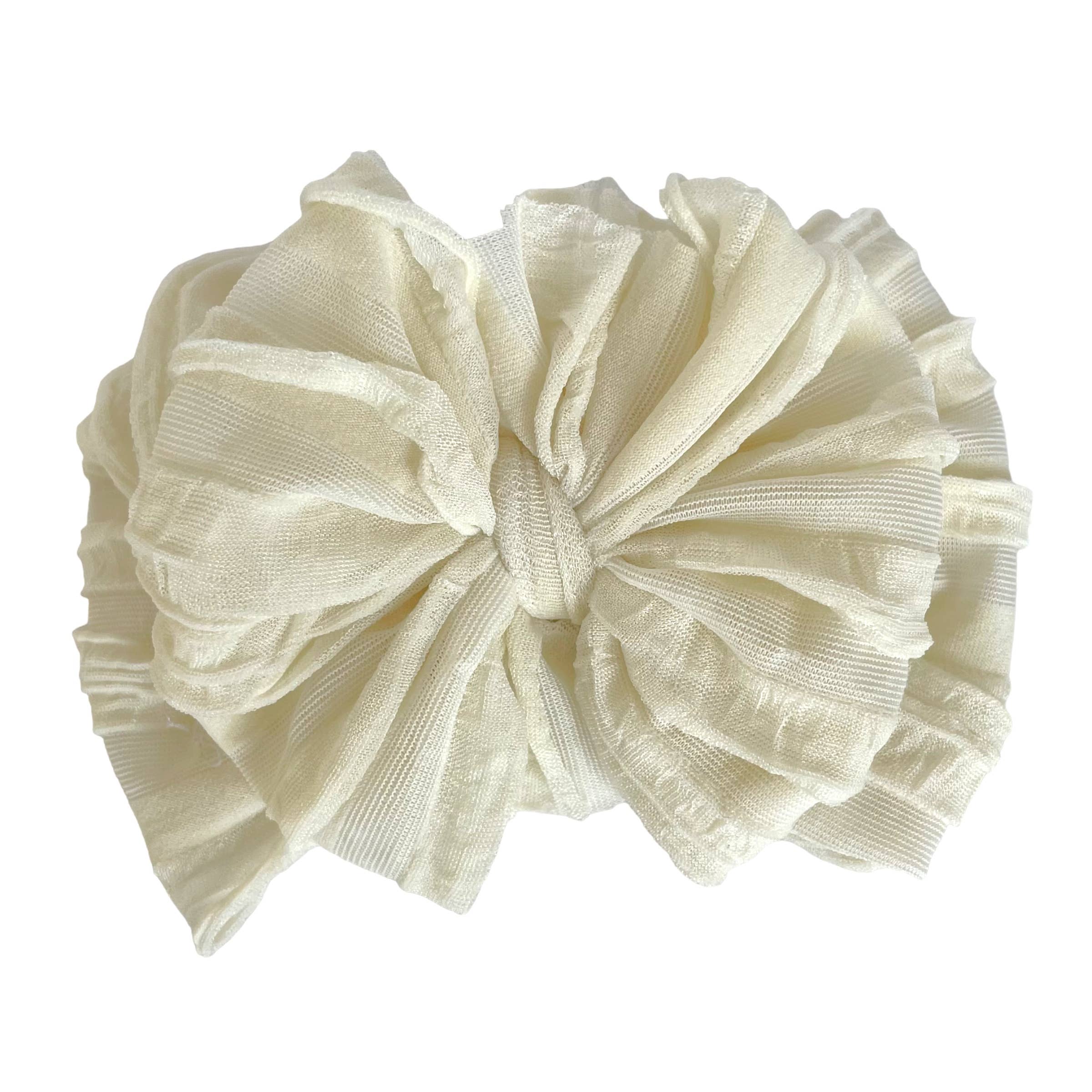 Ivory Ruffled Headband