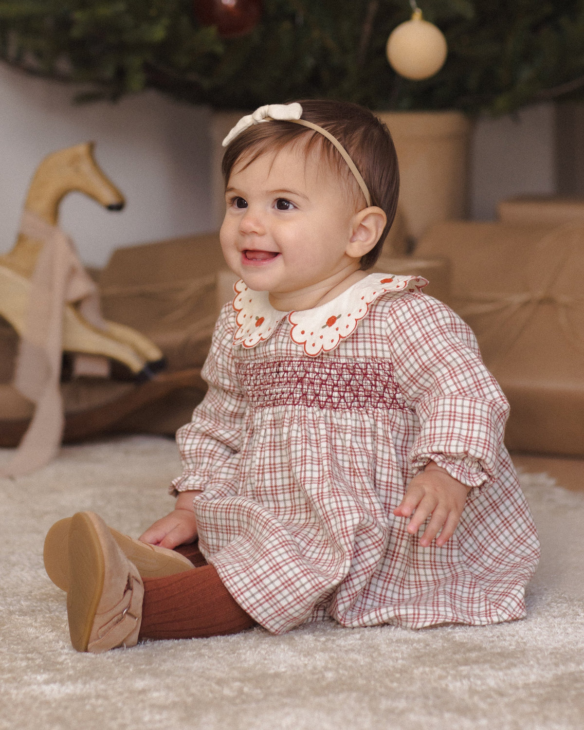 Quincy Mae Callie Dress || Christmas Plaid