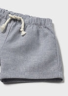 Shorts, Shirt and Bucket Hat Set || Blue Pinstripe