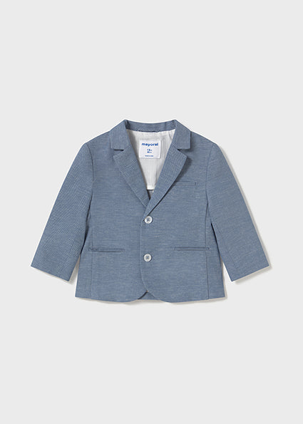 Blue Heather Dress Suit Jacket