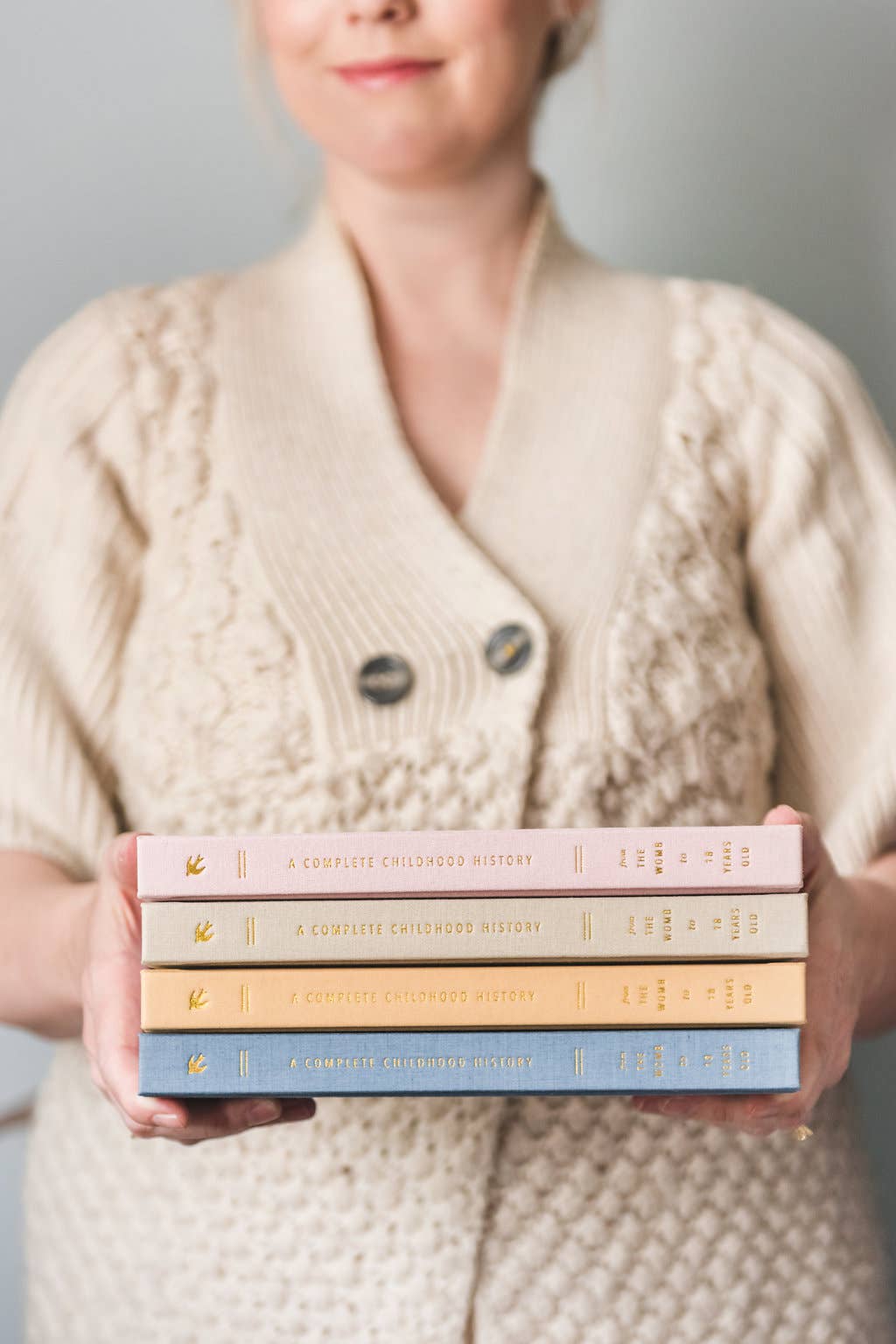A Complete Childhood History: Pregnancy to 18 Years Journal : Grey Linen