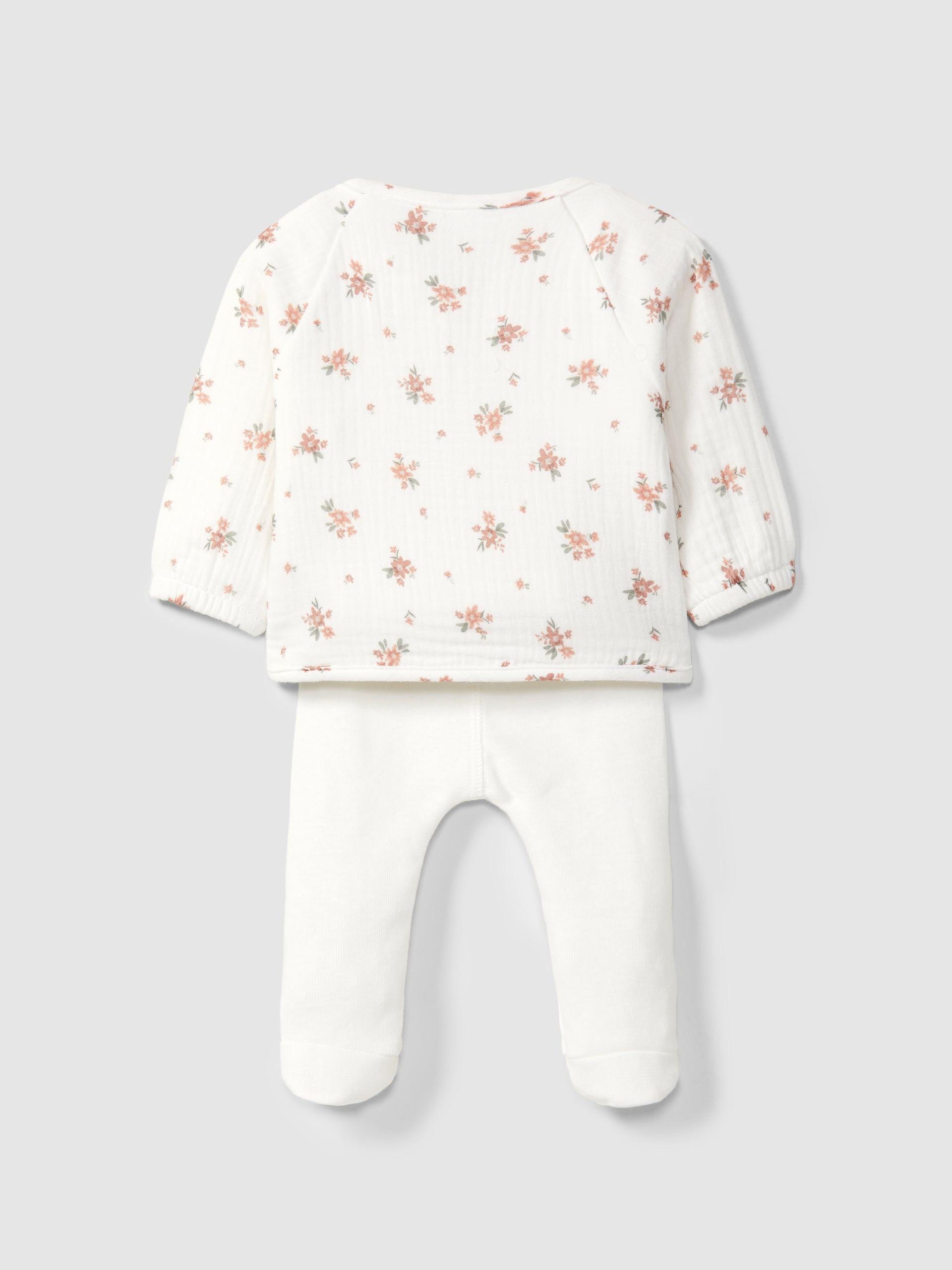 Snug Two-Piece Printed Gauze Set || Rosa