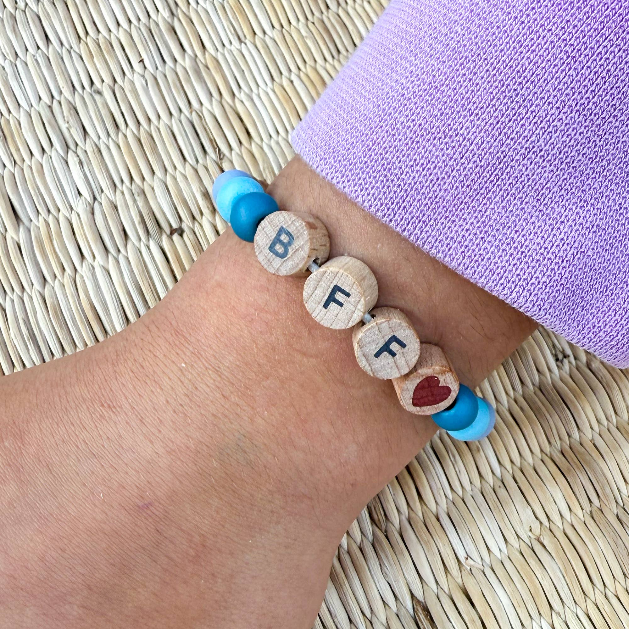 Beaded BFF Friendship Bracelet Gift Kit: RAINBOW BFF