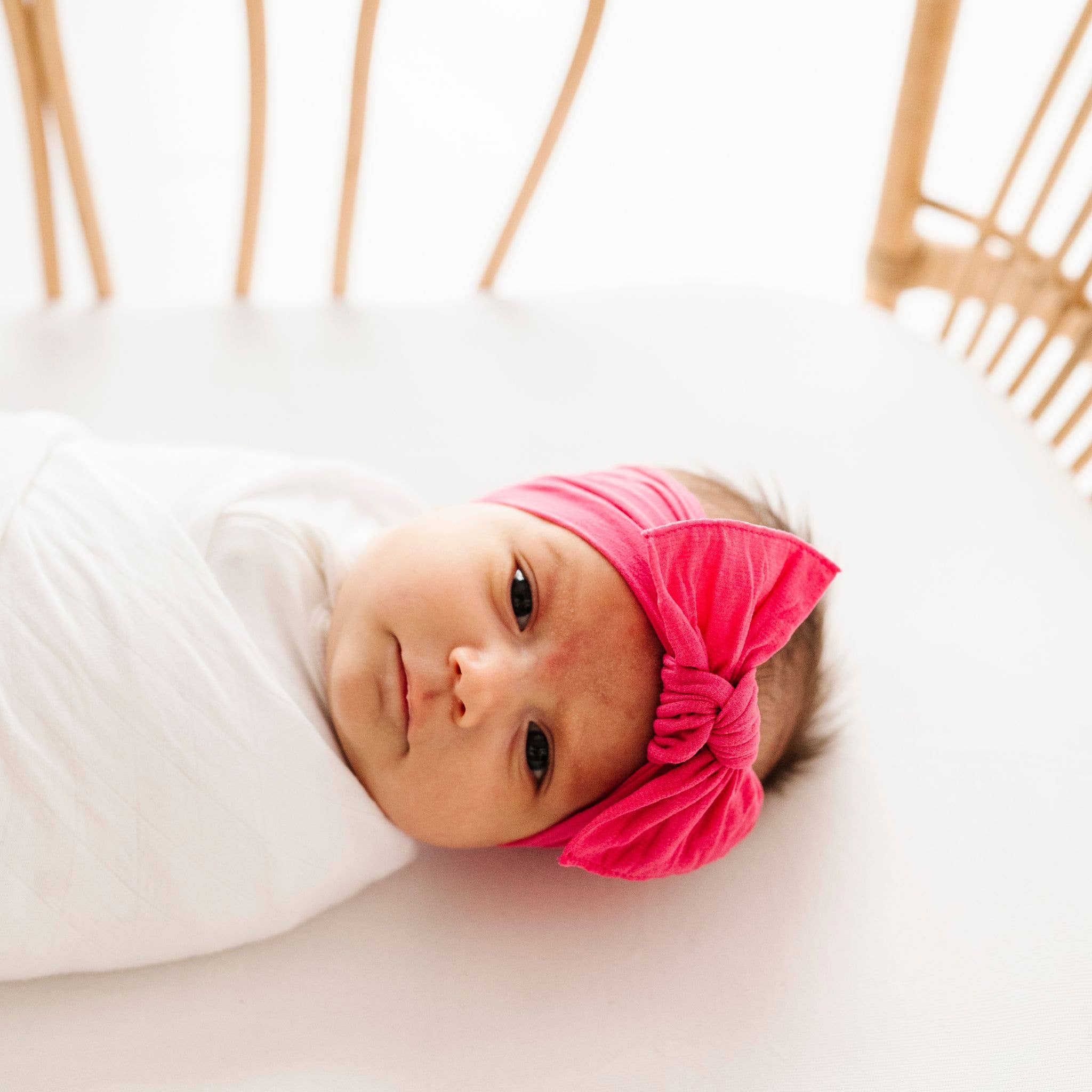 Baby Bling® The Original Knot soft nylon headband: Oak