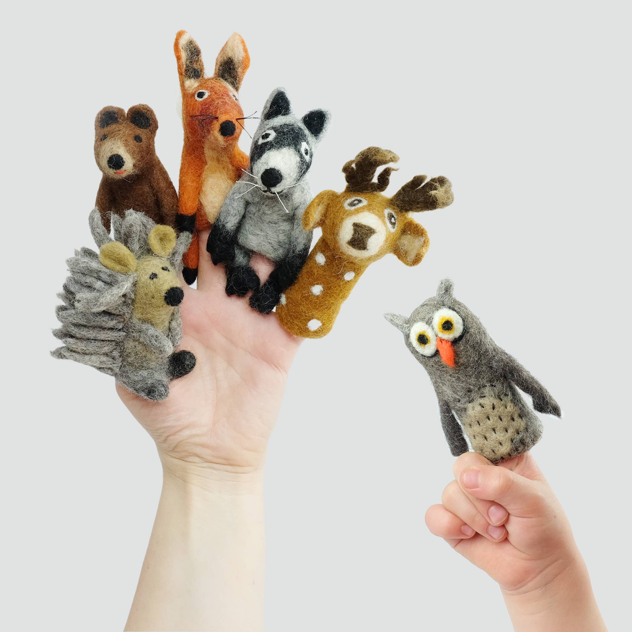 Felt Finger Puppets - Forest Friends