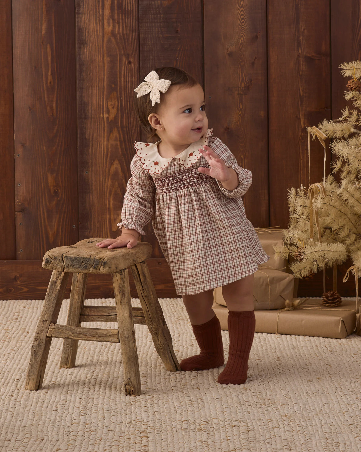 Quincy Mae Callie Dress || Christmas Plaid