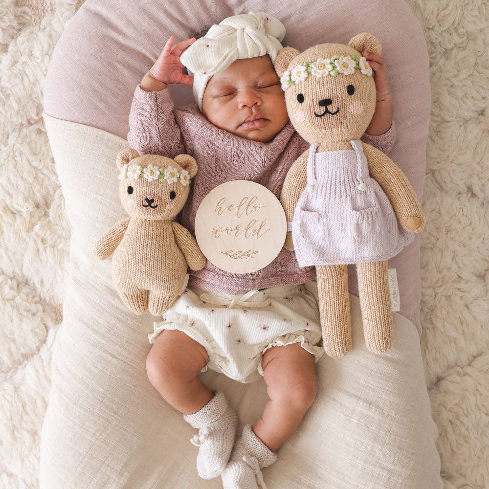 Cuddle + Kind Baby Honey Bear || Ivory Floral
