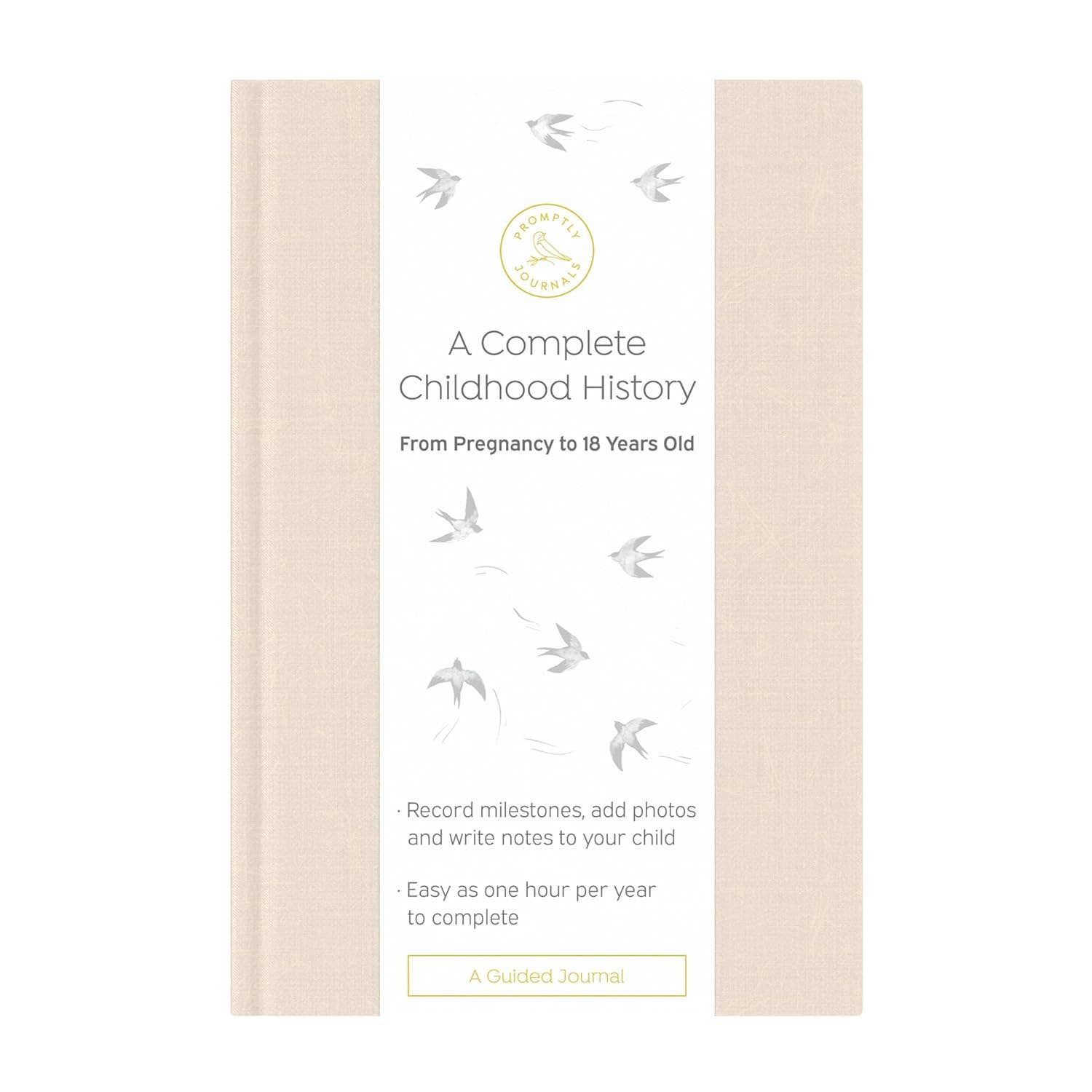 A Complete Childhood History: Pregnancy to 18 Years Journal : Dusty Rose Linen