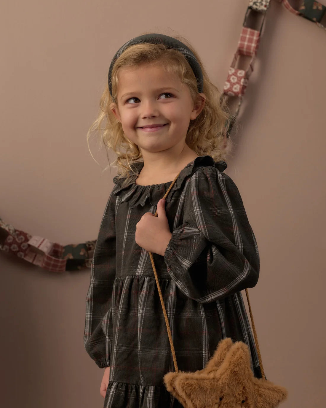 Rylee + Cru Padded Headband || Holiday Plaid