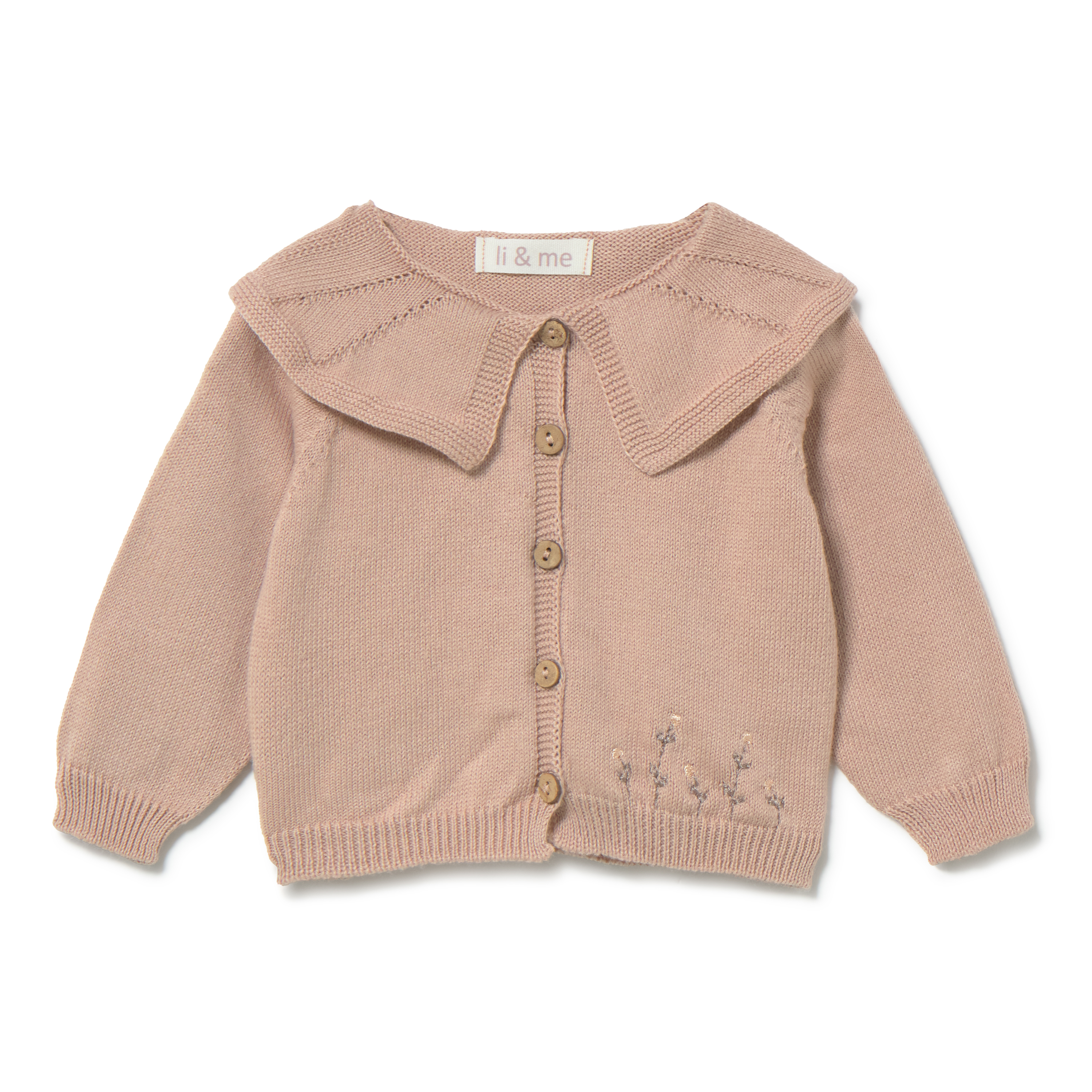 Dalhia Embroidered Knot Cardigan || Candy