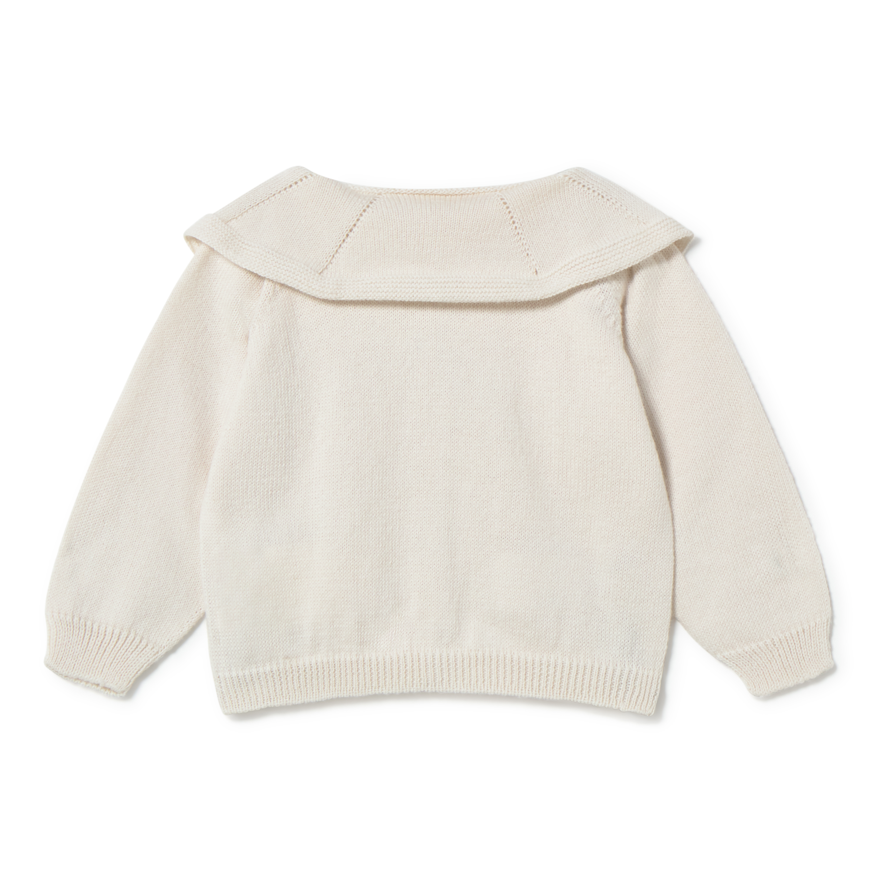 Dalhia Embroidered Knot Cardigan || Cream