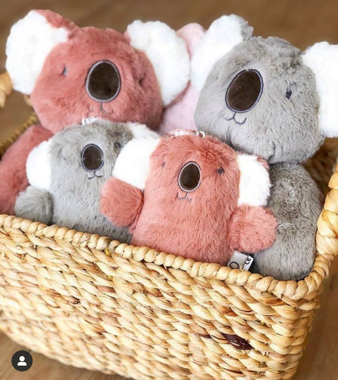 Kate Pink Koala Soft Rattle Toy 6.8"/17cm