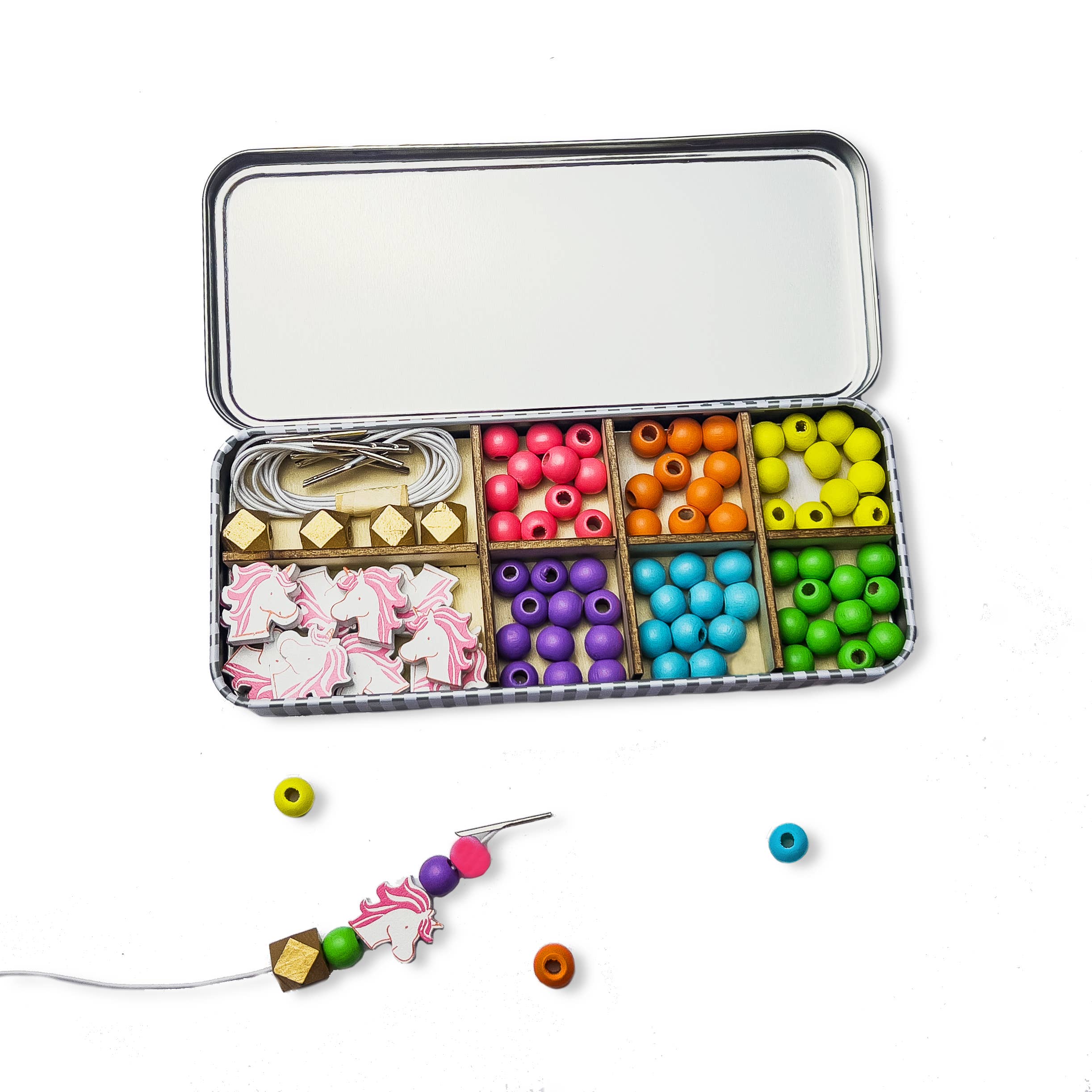 Unicorn Bracelet Bead Kit - Makes 5 Bracelets