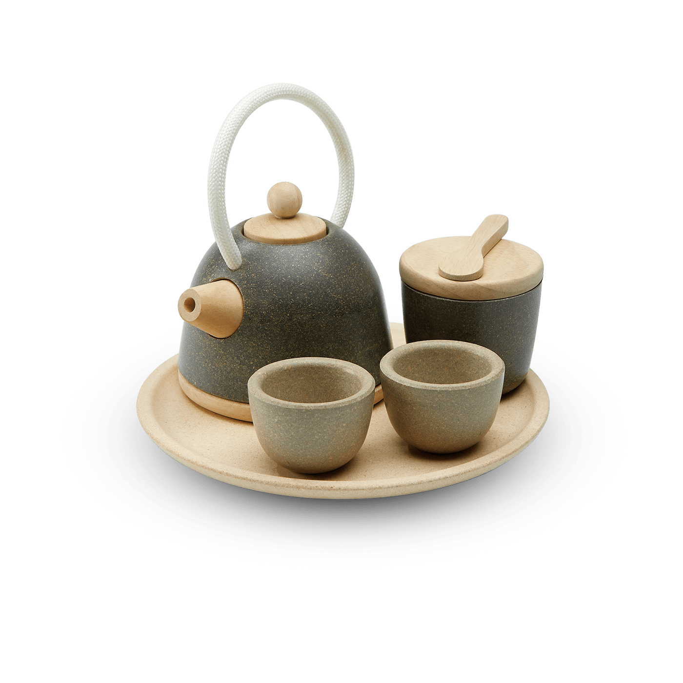 Classic Wood Tea Set