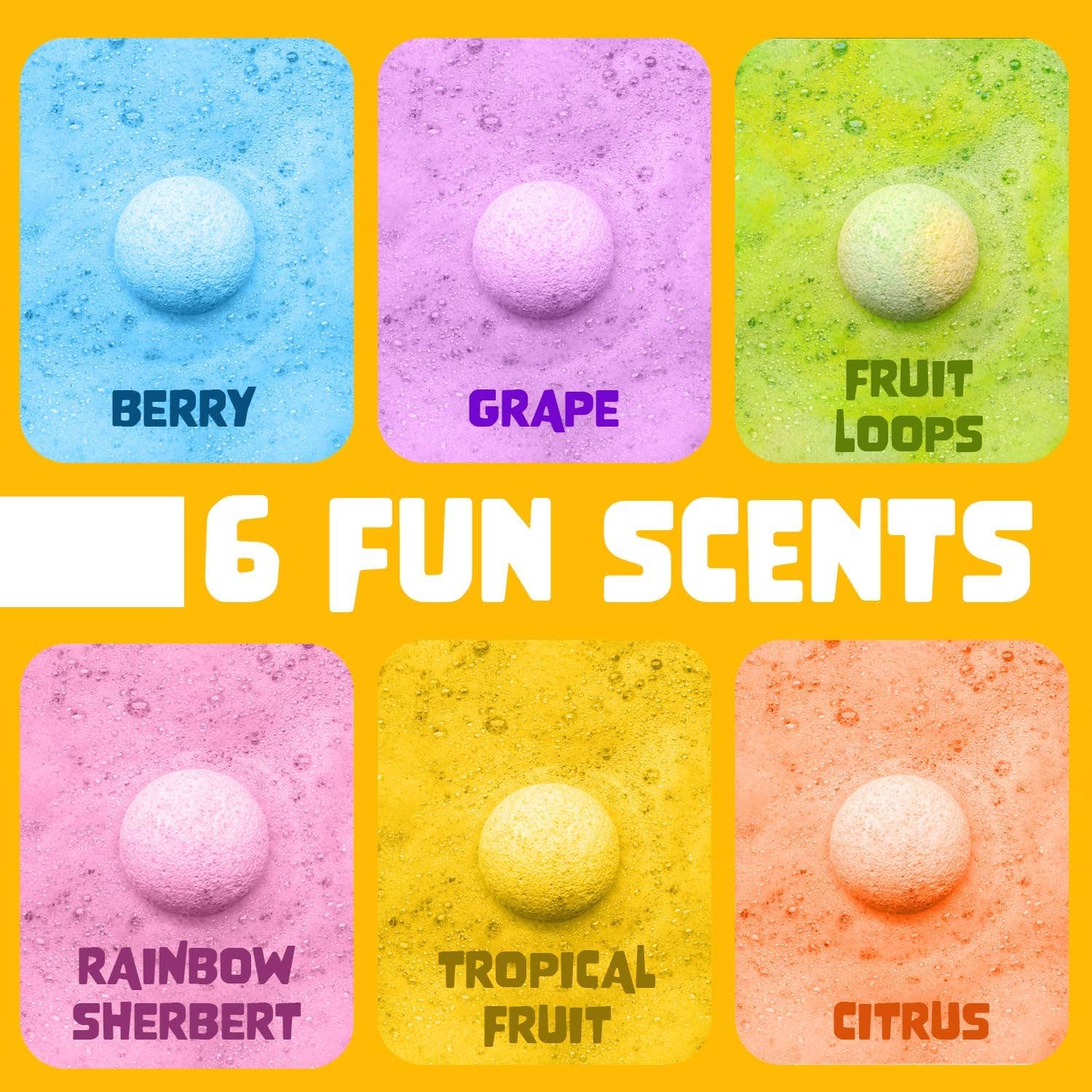 6 Valentine Surprise Bubble Bath Bombs Set