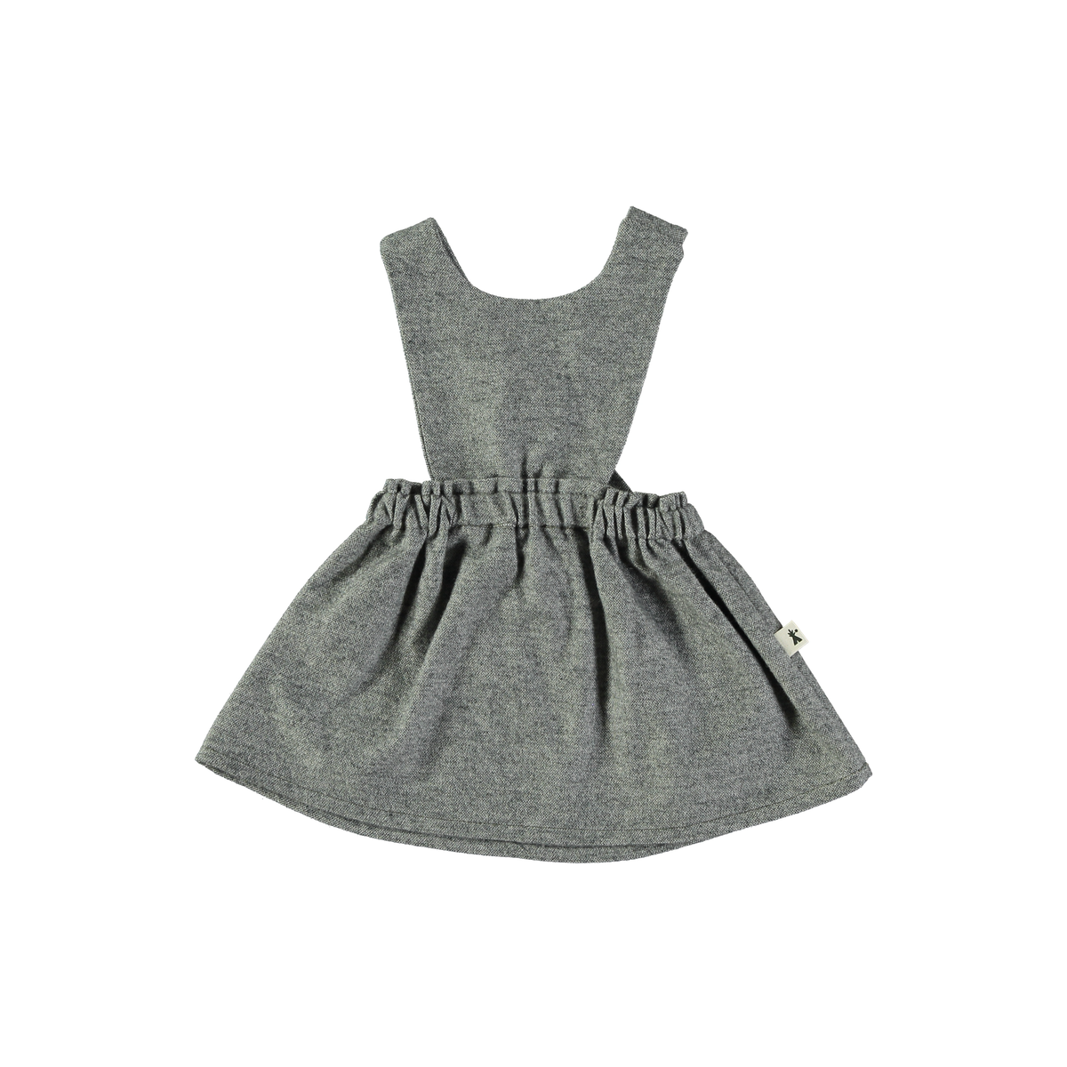 Petit Indi Ruffle Blouse & Cross-Back Pinafore Set