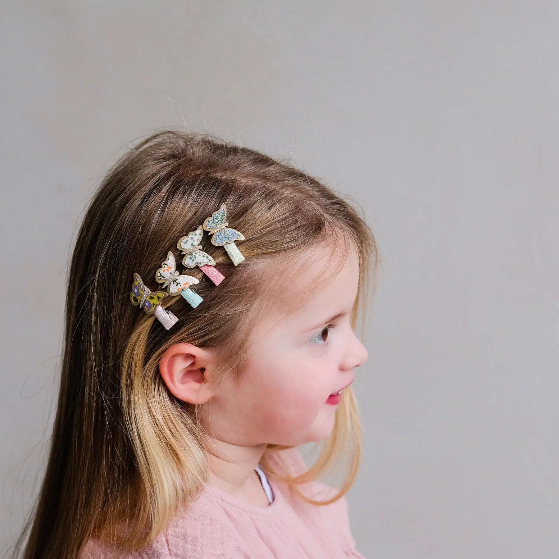 Butterfly Hair Clips || Floral