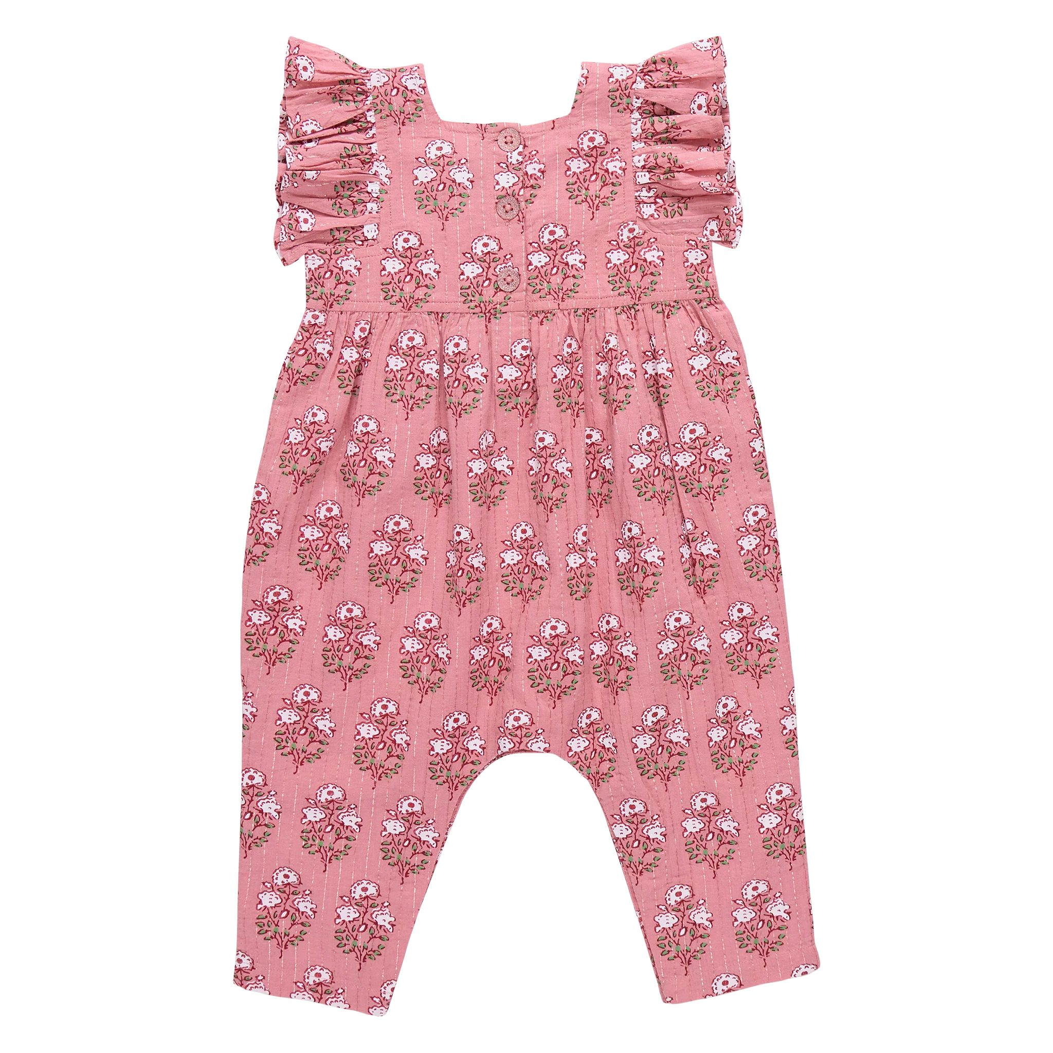 Pink Chicken Baby Girls Elsie Jumper || Pink Strawflower