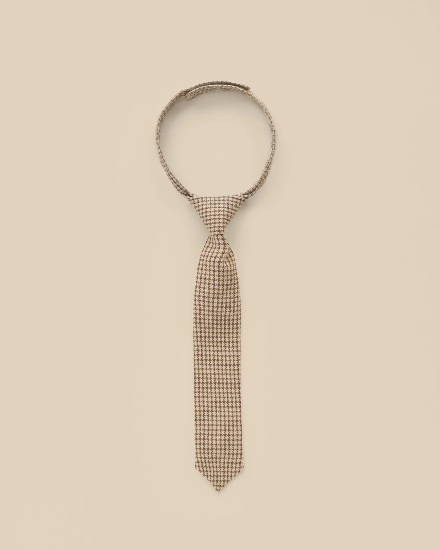 Skinny Tie || Golden Houndstooth