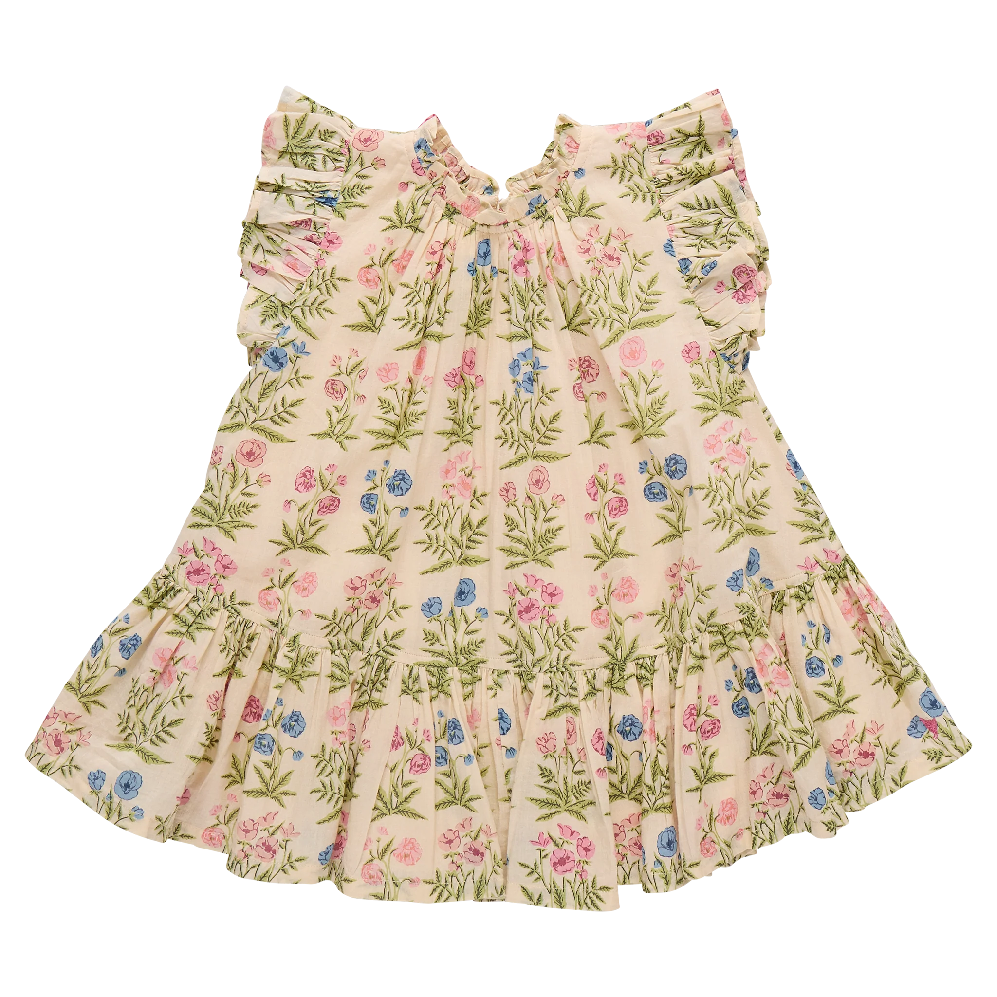 Girls Harper Dress || Leafy Floral