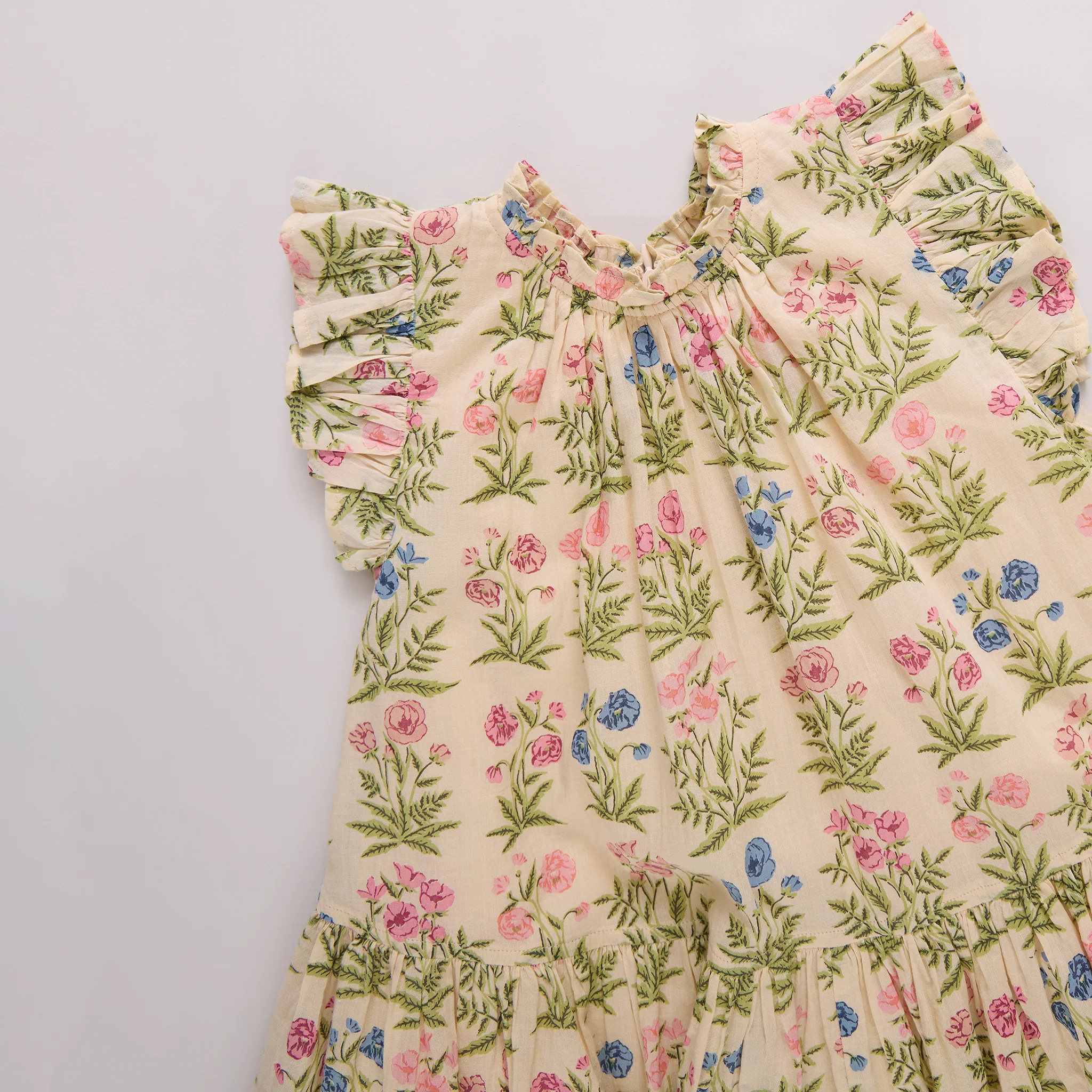Girls Harper Dress || Leafy Floral