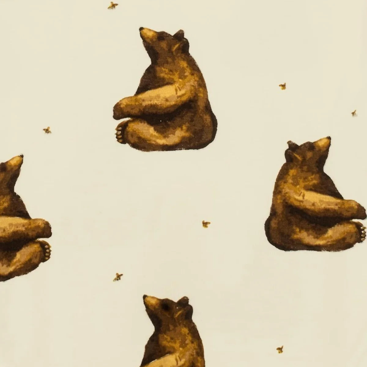 Milkbarn Honey Bear Bamboo Muslin Swaddle Blanket