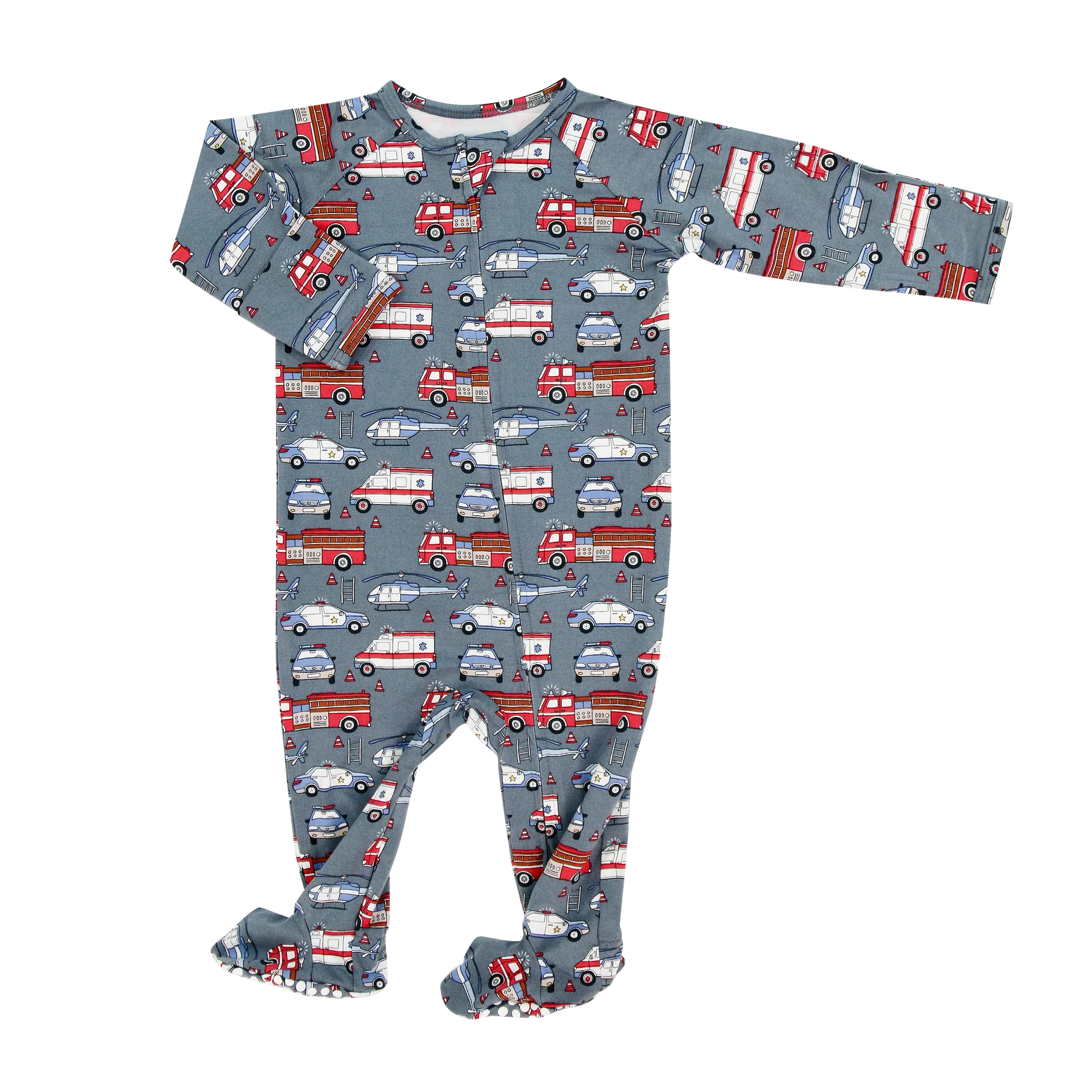 Bamboo Zipper Footie || Ironman