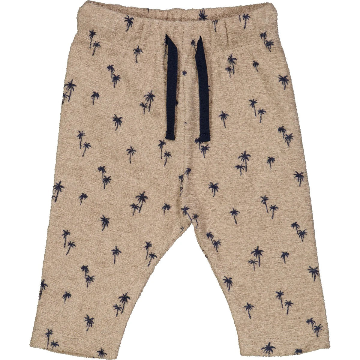 Palm Print Terry Drawstring Pant