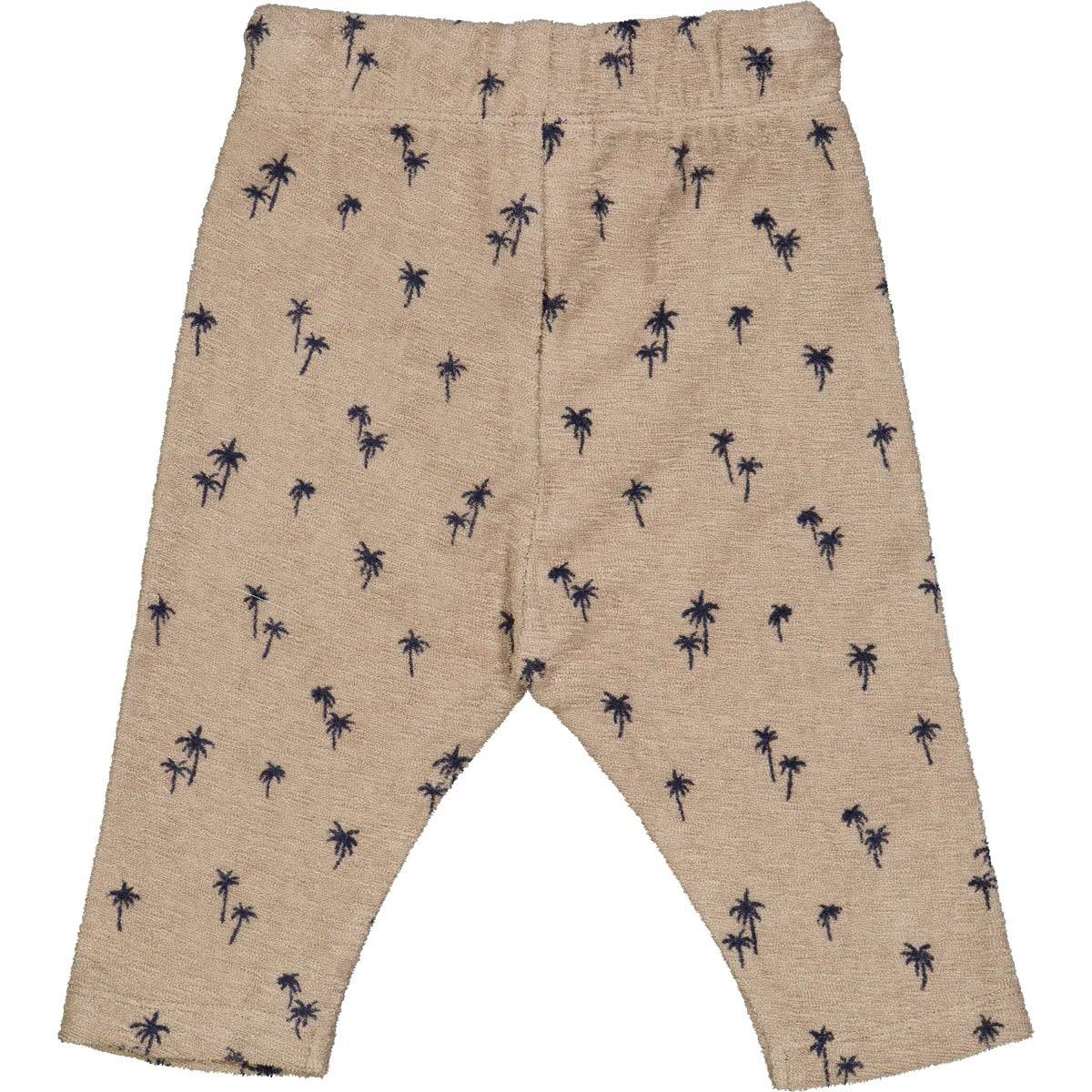 Palm Print Terry Drawstring Pant