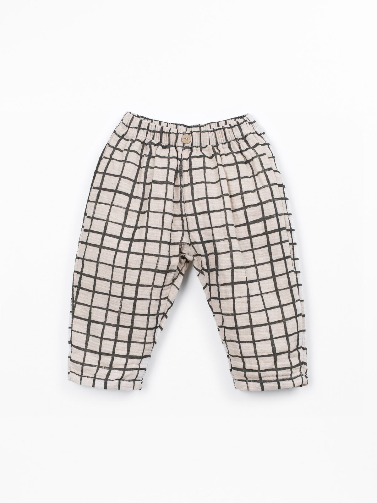 Play Up Cotton Trousers || Dark Beige & Black