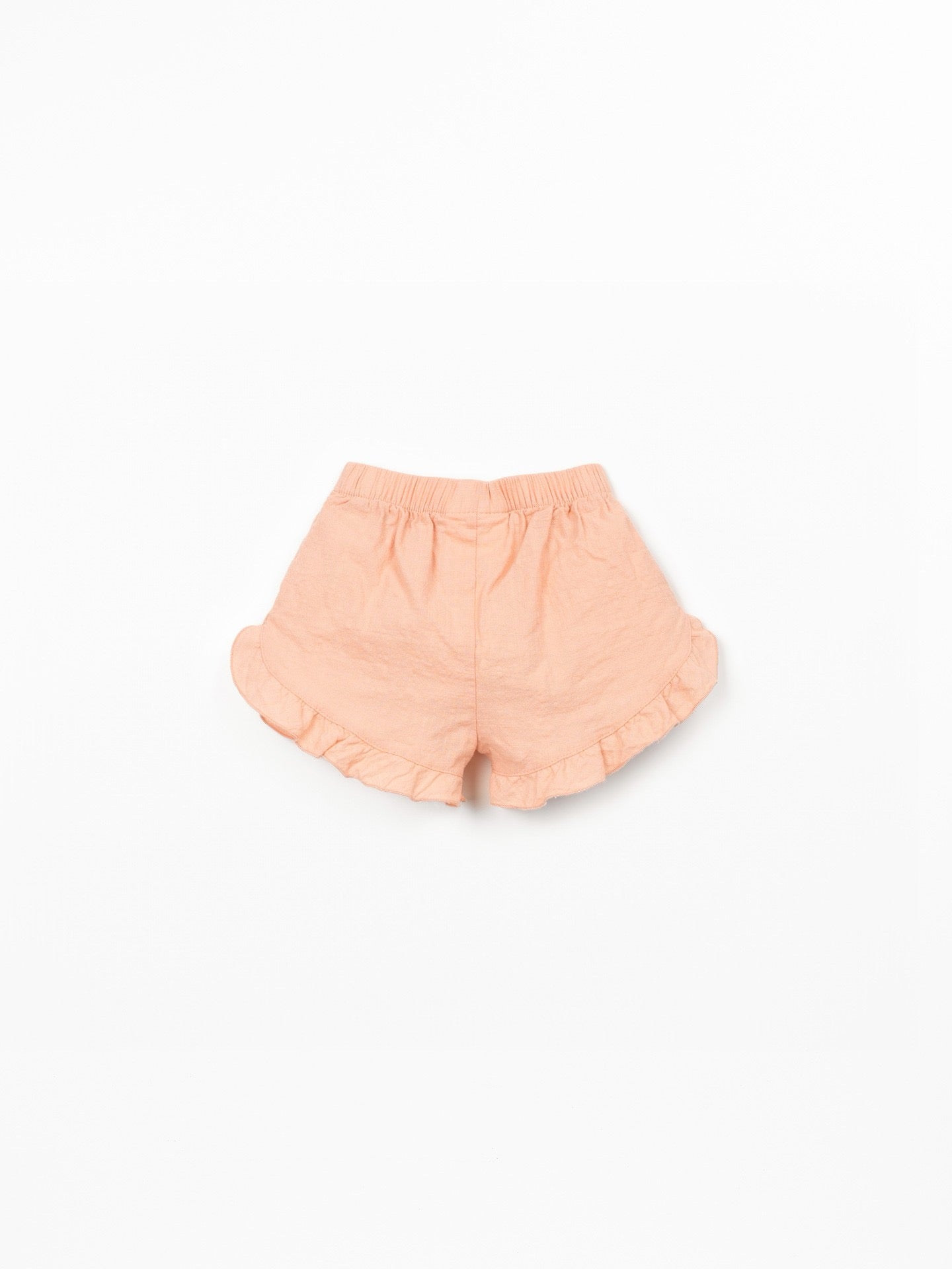 Play Up Girls Cotton Ruffle Leg Shorts || Salmon