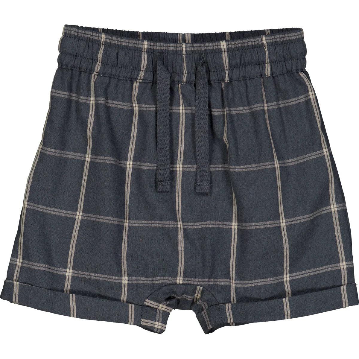 Baby Boys Check Short || Night Blue