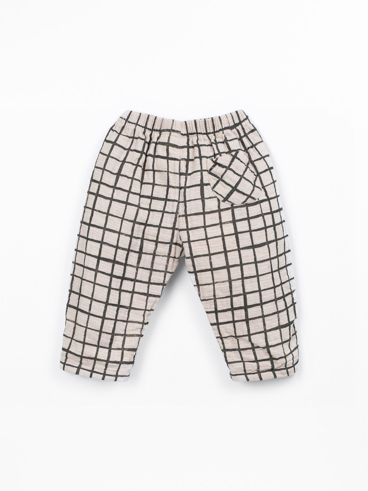 Play Up Cotton Trousers || Dark Beige & Black