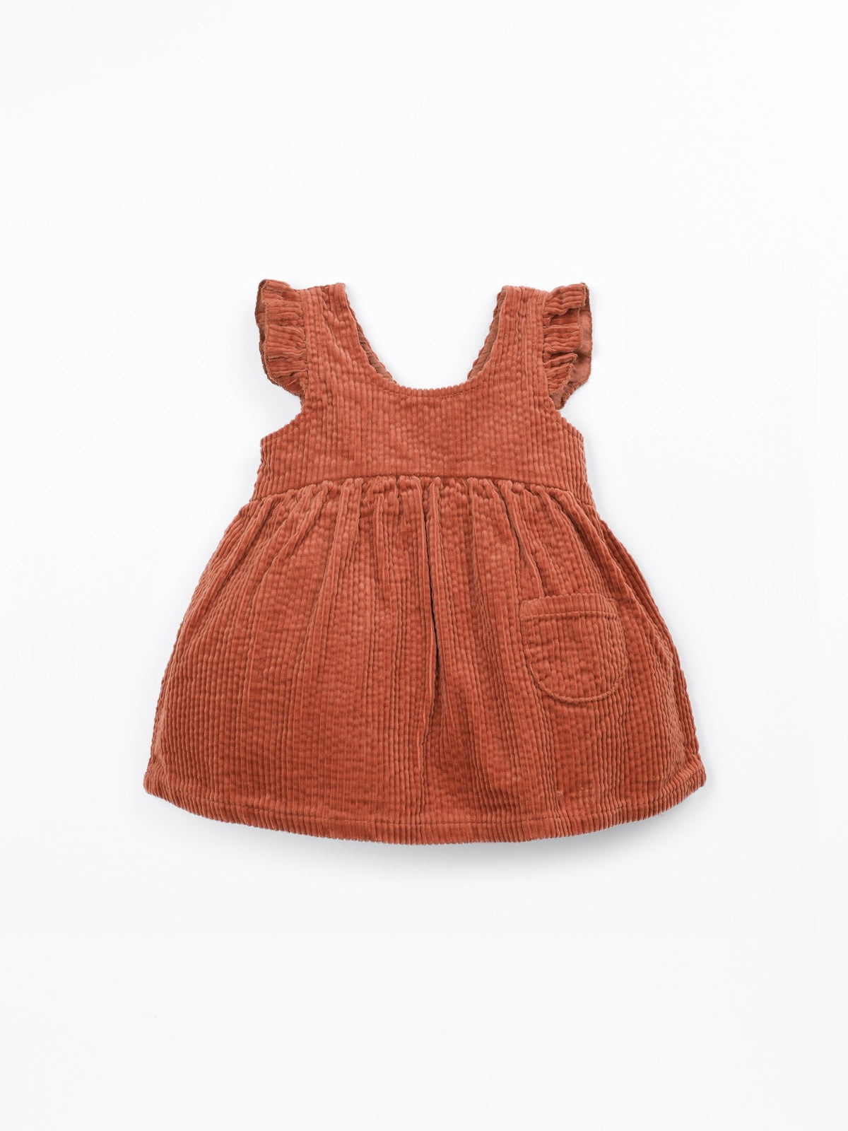 Play Up Corduroy Jumpsuit || Sunset Orange