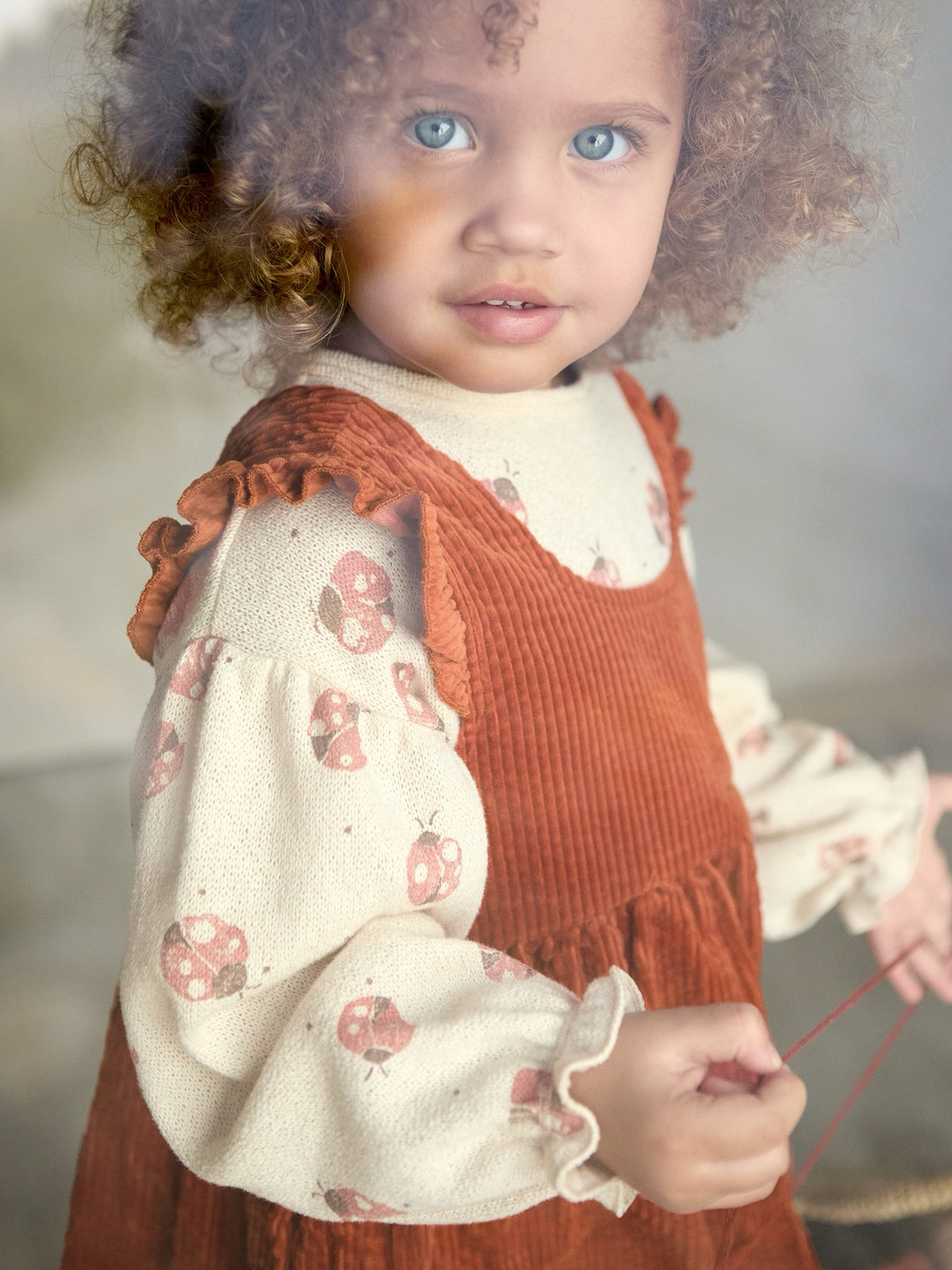 Play Up Corduroy Jumpsuit || Sunset Orange