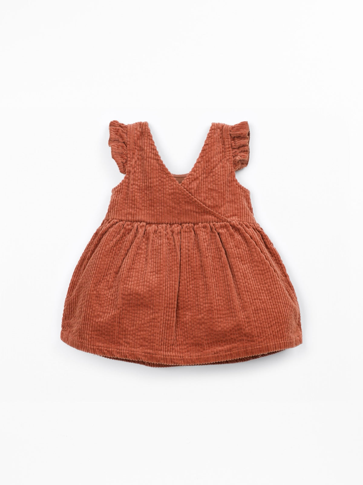 Play Up Corduroy Jumpsuit || Sunset Orange