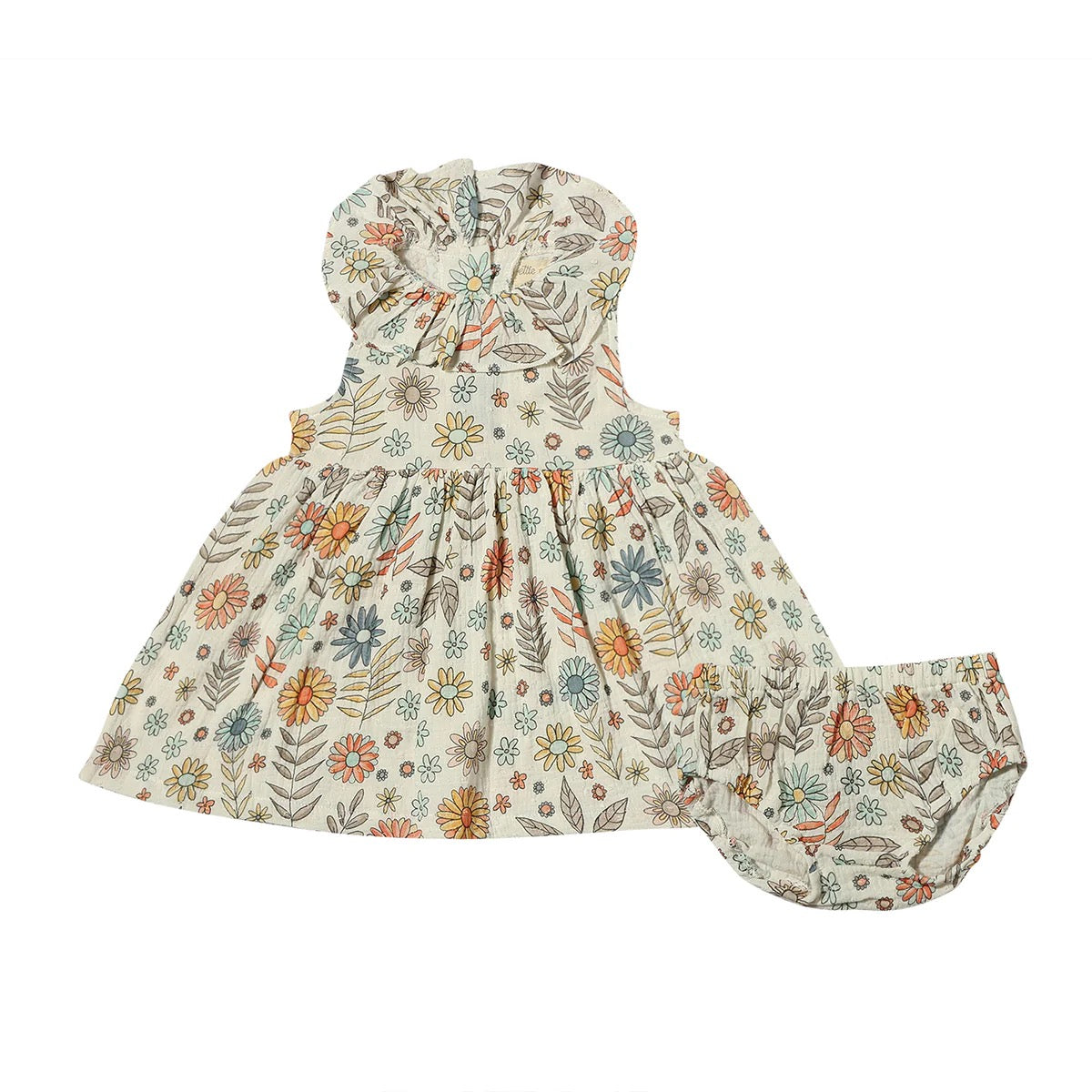 Beau Retro Floral Girls Dress