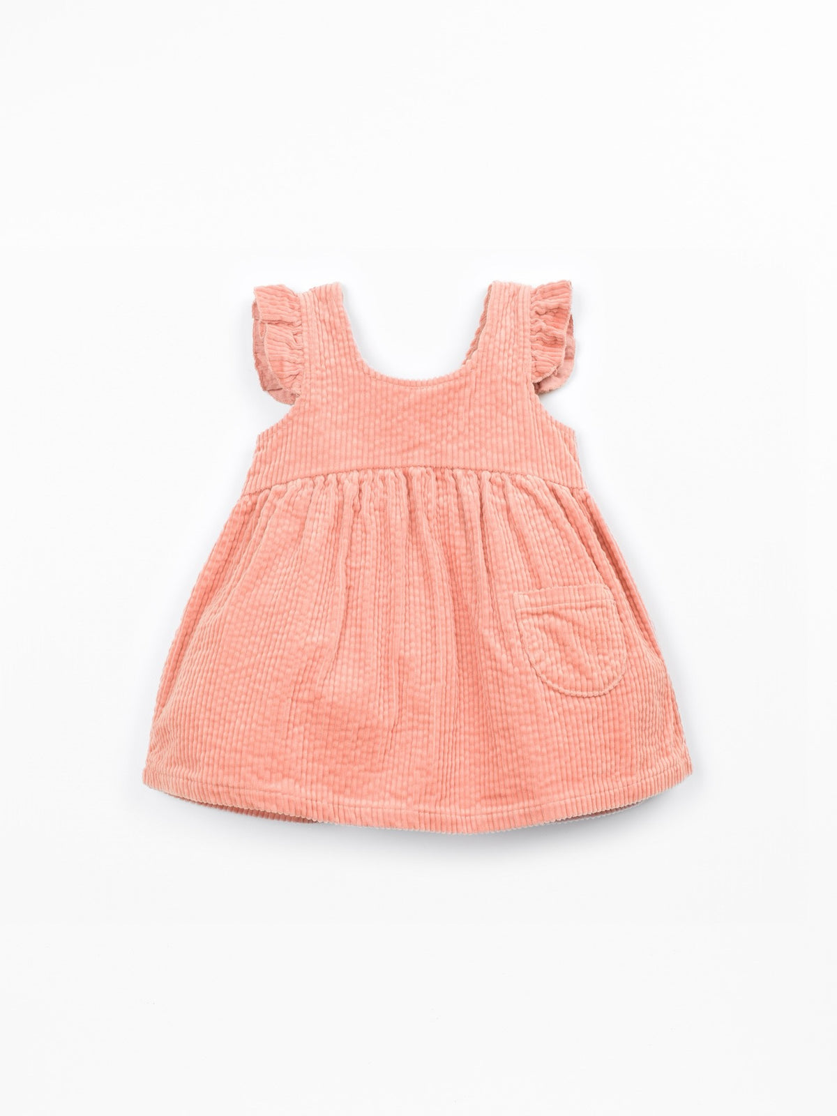 Play Up Corduroy Dress || Salmon