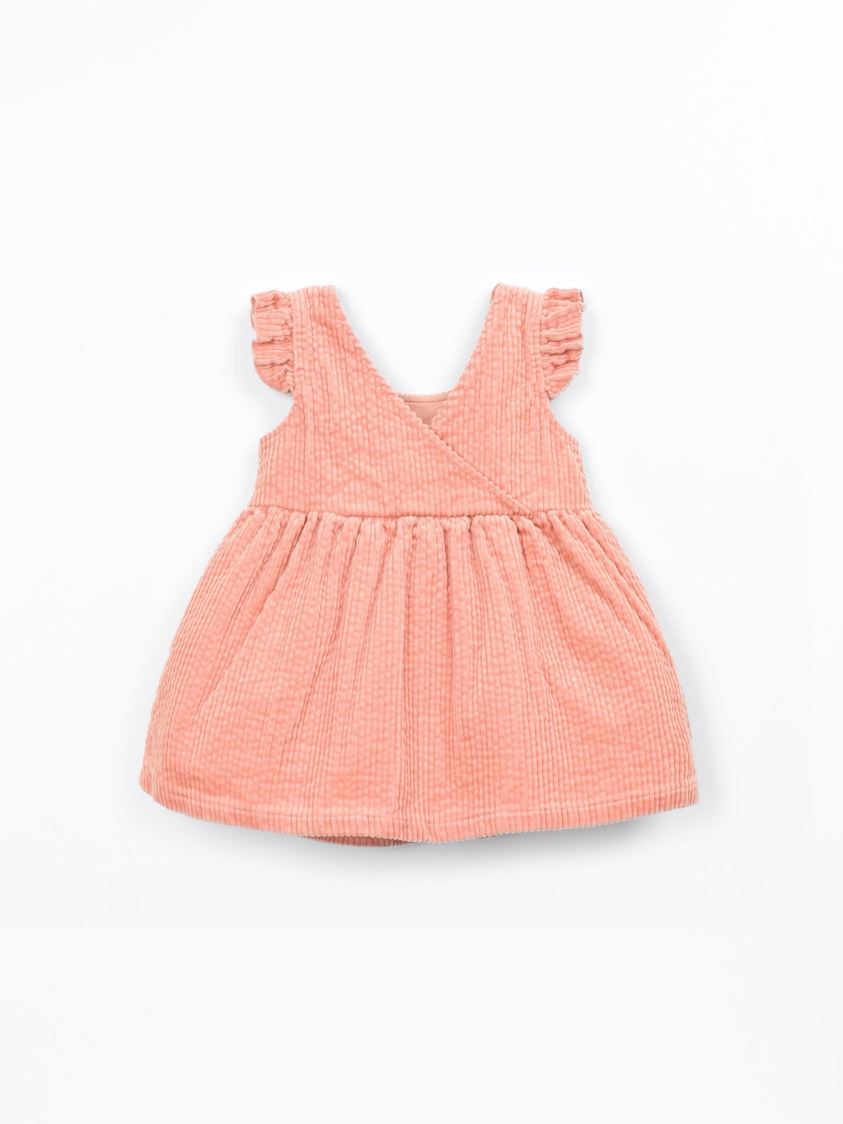 Play Up Corduroy Dress || Salmon