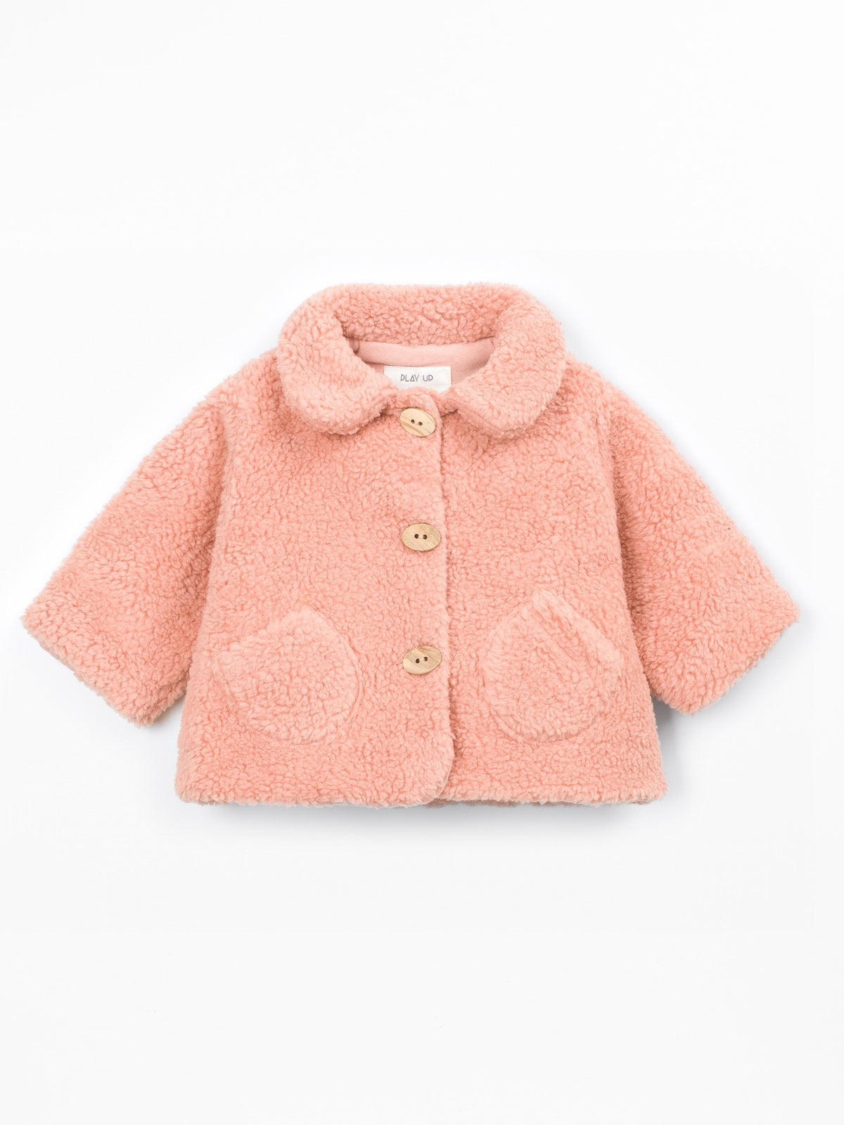 Play Up Fur Jacket || Salmon