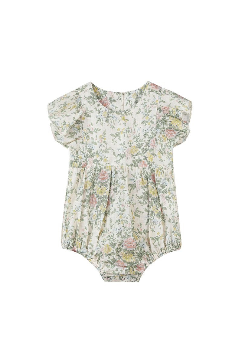 Vignette Miranda Bubble Romper || Cream Cottage Floral