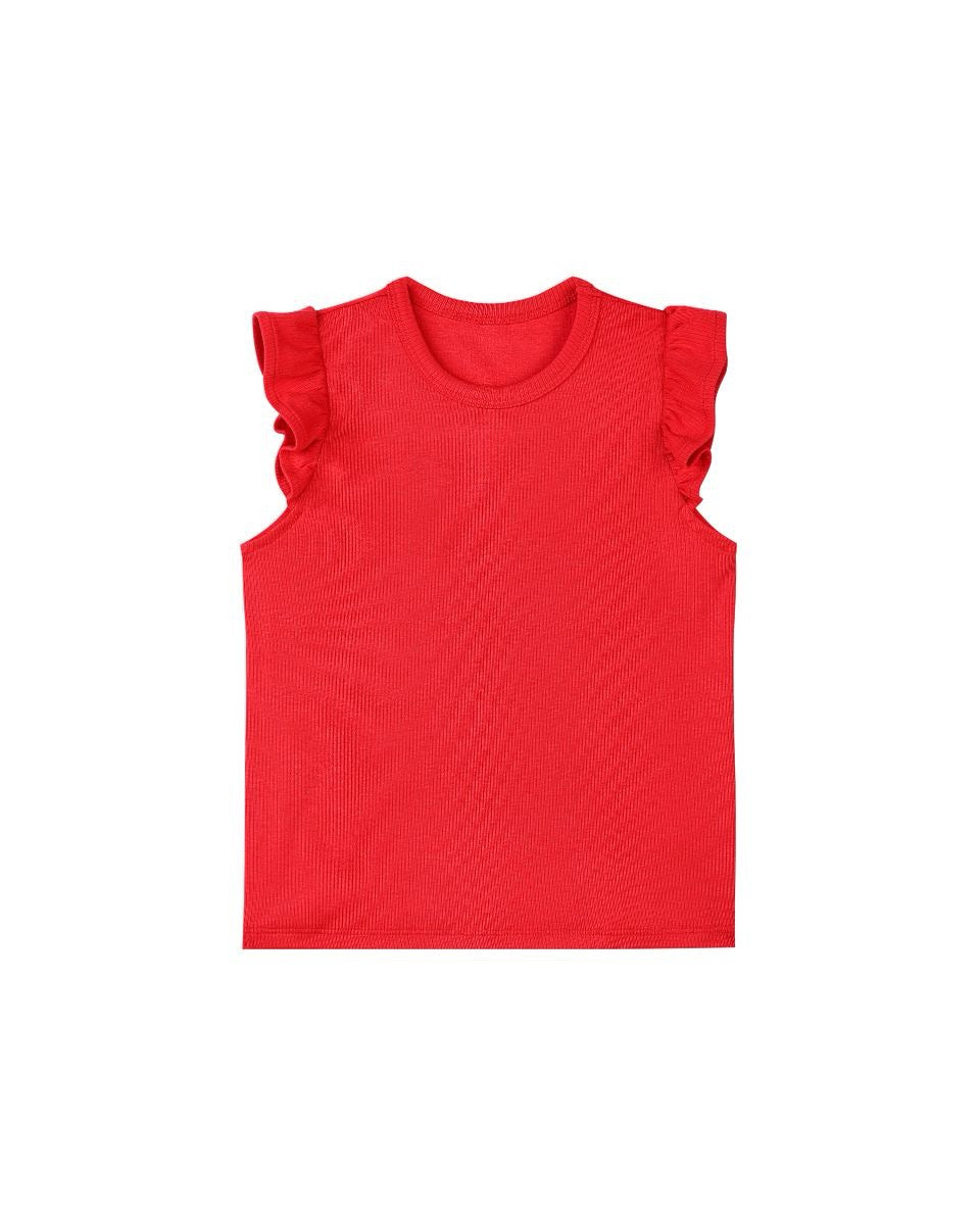 Vignette Nola Top || Bright Red