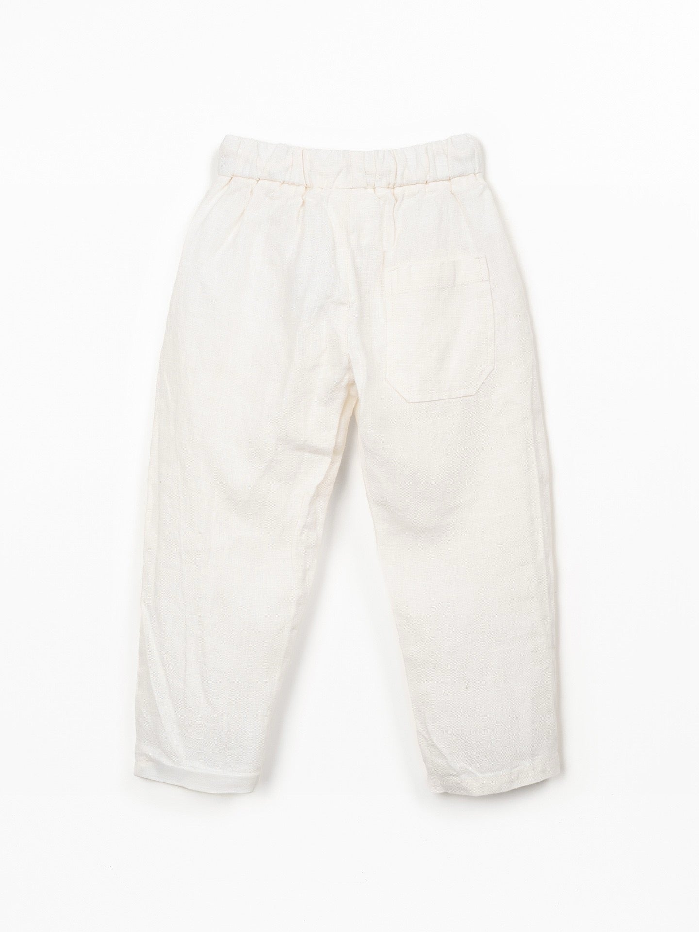 Play Up Linen Trousers || Creamy White
