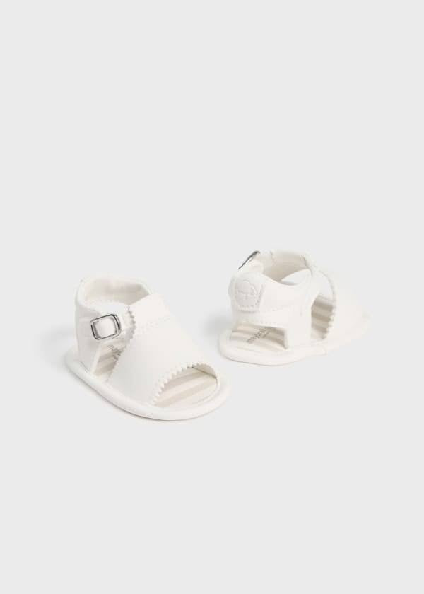 Mayoral Baby Sandals || White