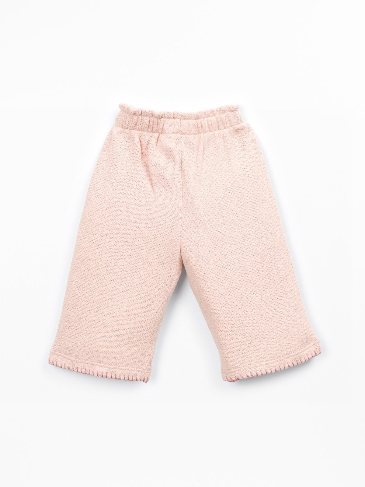 Play Up Knit Pant with Hem Detail || Petal Pink