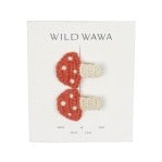 Crochet Clip Set || Mushroom