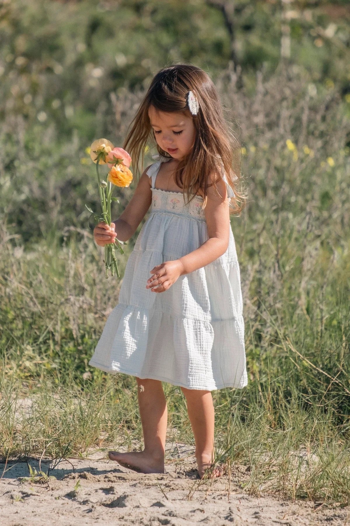 Wild Wawa Crochet Dress || Blue Bouquet