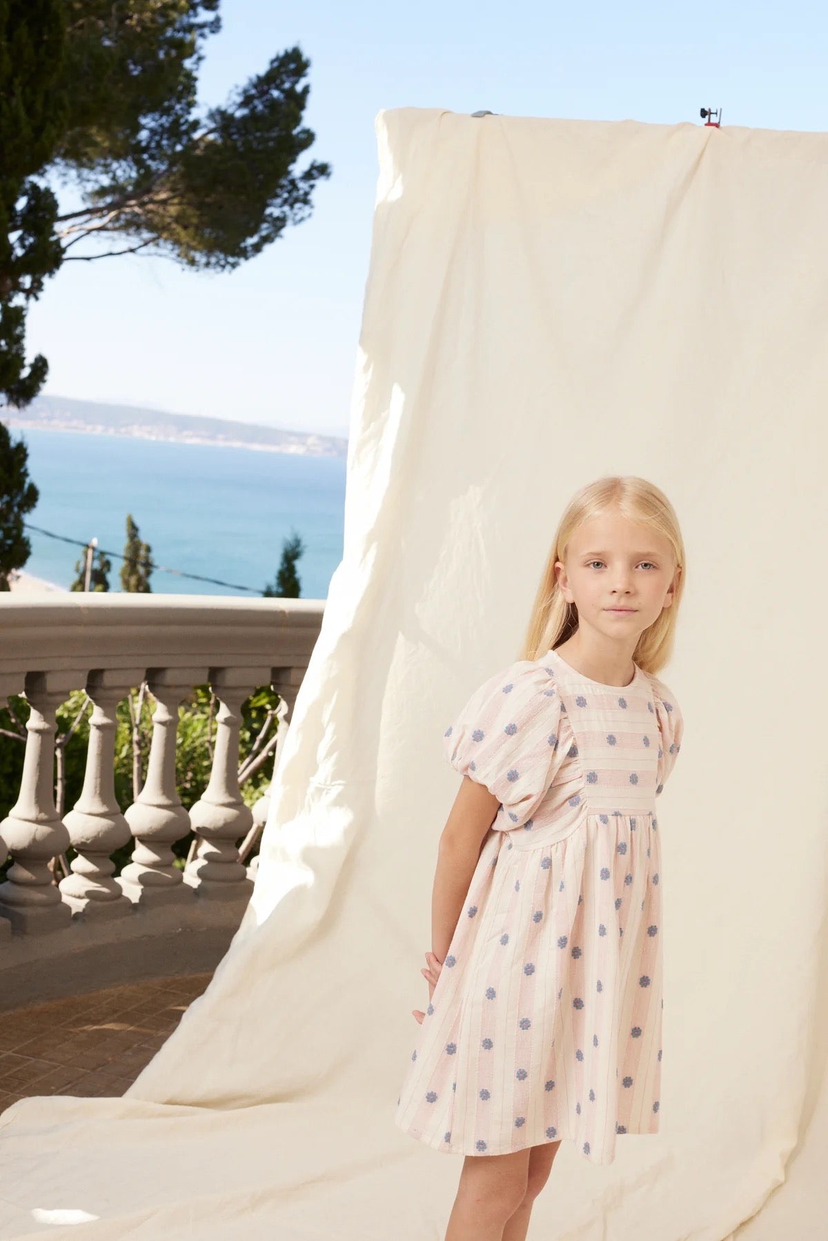 Bebe Organic Elwen Dress || Pink Petal Stripe