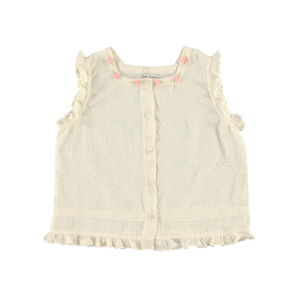 Bebe Organic Luna Top || Antique Lace